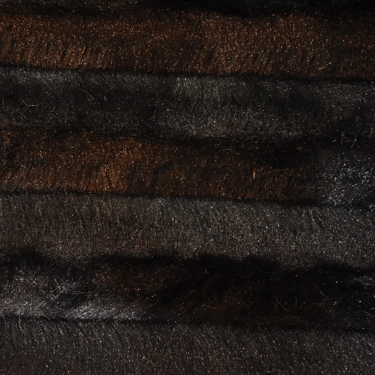 Black Faux Fur Mink Fabric